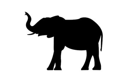 Elephant Silhouette Vector