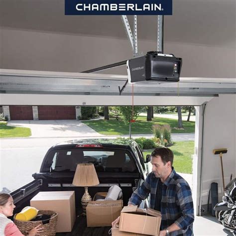 Chamberlain B2211T 1 2 HP Smart Quiet Belt Drive Garage Door Opener