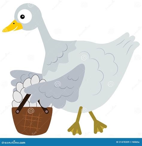 Goose S Eggs Stock Illustration Illustration Of Carrying 31478309