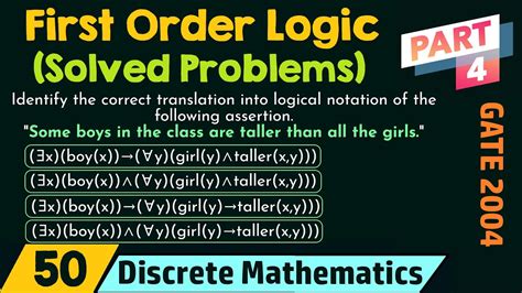 First Order Logic Solved Problems Part 4 Youtube