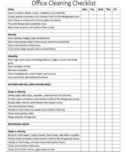 9 Best Maid Service Checklist Printable Printablee Residential Cleaning