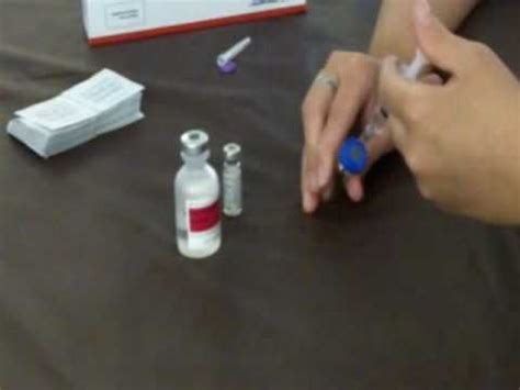 Hcg Injection Mixing Instructions Youtube