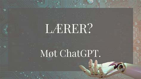 Lærer Last ned din gratis guide til ChatGPT her