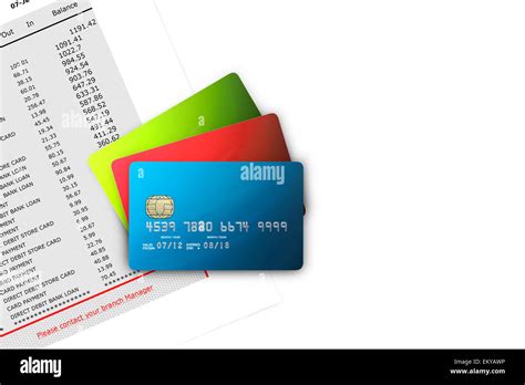 Credit Card Statement Hi Res Stock Photography And Images Alamy