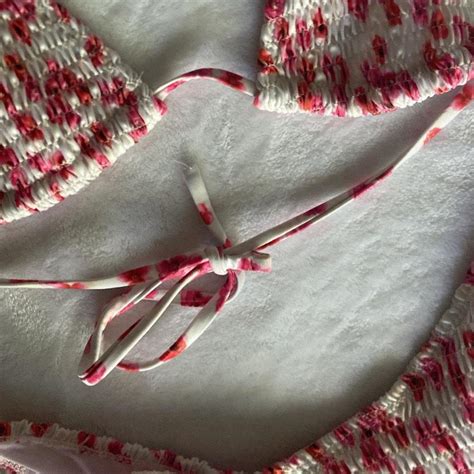 Cutie Floral Rosey Pink Bikini Set Both Size Depop