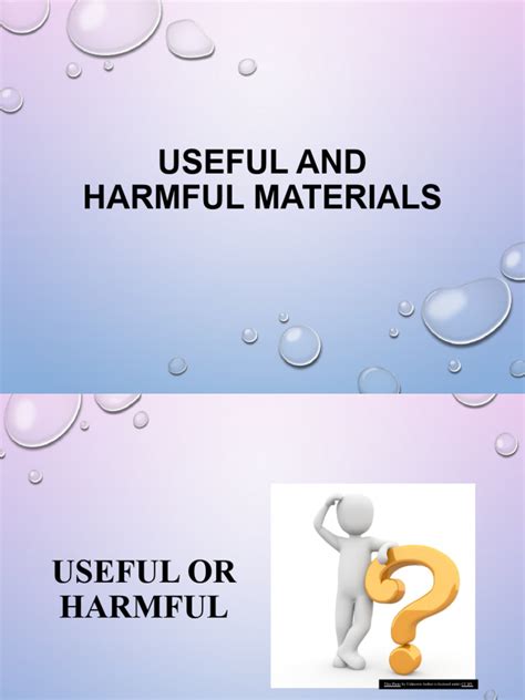 Useful and Harmful Materials | PDF | Physical Sciences | Chemical ...