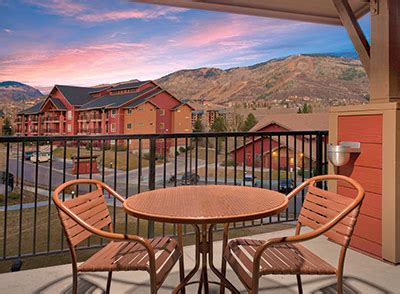 Worldmark Steamboat Springs Resort view deck - Mountain Condo Rentals