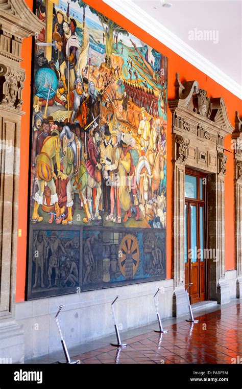 Ciudad De México Mex Oct 27 2016 El Mural De Diego Rivera El