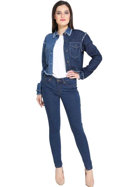 Buy Dark Blue Colour Slim Fit Jeans Jointlook Shop