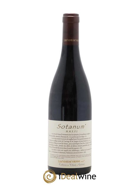 Acheter IGP Collines Rhodaniennes Sotanum Les Vins De Vienne 2016 Lot