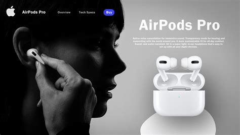 Apple Airpods Pro Web Design On Behance