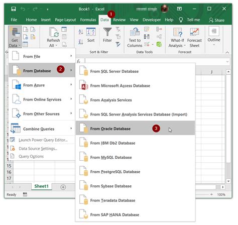 Connect Excel To Oracle Database Databasefaqs