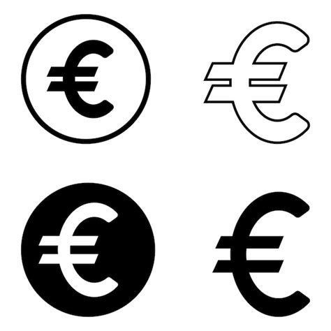 Conception D Illustration Vectorielle D Ic Ne De Monnaie Euro Vecteur