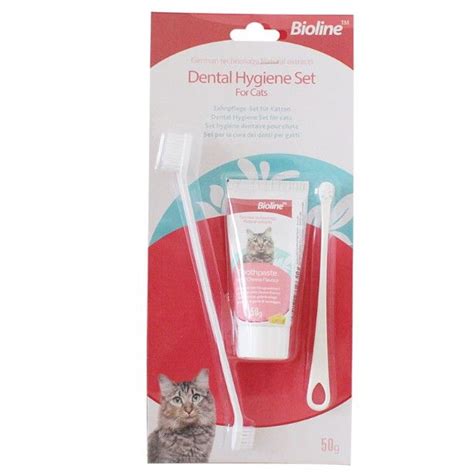 Bioline Dental Hygiene Set For Cats Cheese Flavour G Lazada