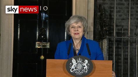 Theresa May Speaks In Downing Street After Winning No Confidence Vote