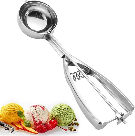 Tcpeng® Ice Cream Scoops With Easy Trigger Large Sized 6 3cm 304