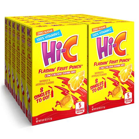 Amazon Hi C Flashin Fruit Punch Singles To Go Zero Sugar