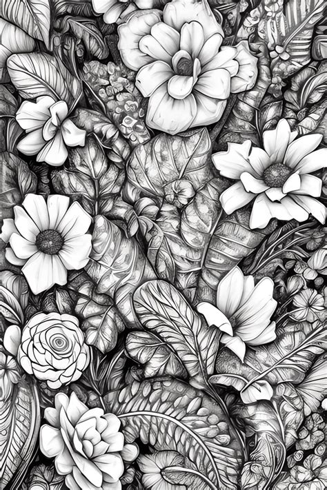 Vintage Floral Coloring Pages At Sascovetedblog Blog