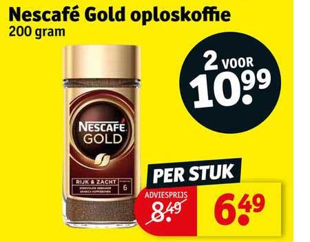 Nescaf Gold Oploskoffie Aanbieding Bij Kruidvat Folders Nl