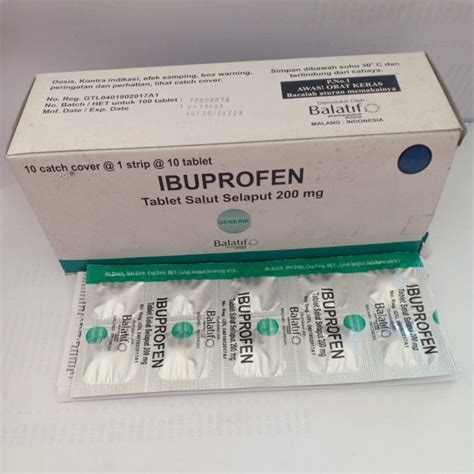 Jual Ibuprofen Per Strip Isi Tablet Shopee Indonesia