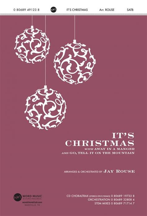 It's Christmas (Choral Anthem SATB) Sheet Music PDF (Word Music Choral ...