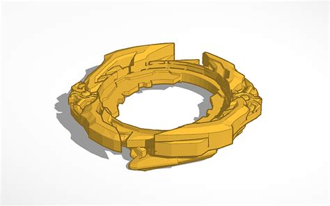 3d Design Beyblade Burst Db Zest Blade Tinkercad