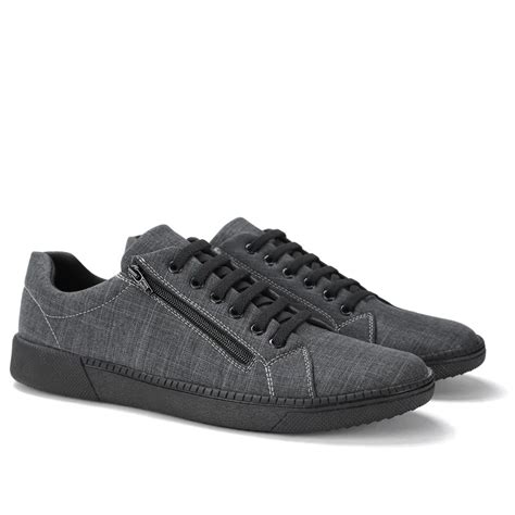 Tênis Masculino Casual Tecido Zíper Note se Shoes