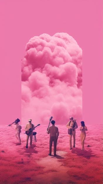 Premium Photo | Harmonies of Big Pink Immortalizing The Band's Iconic ...