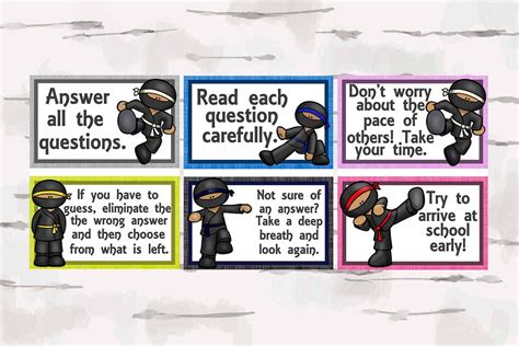 Be A Testing Ninja Bulletin Board Testing Strageties Decor Etsy