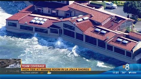 High tide at Marine Room in La Jolla Shores | cbs8.com