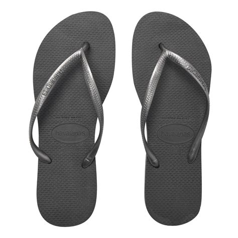 Havaianas Havaianas Slim Flip Flops Steel Grey 5178