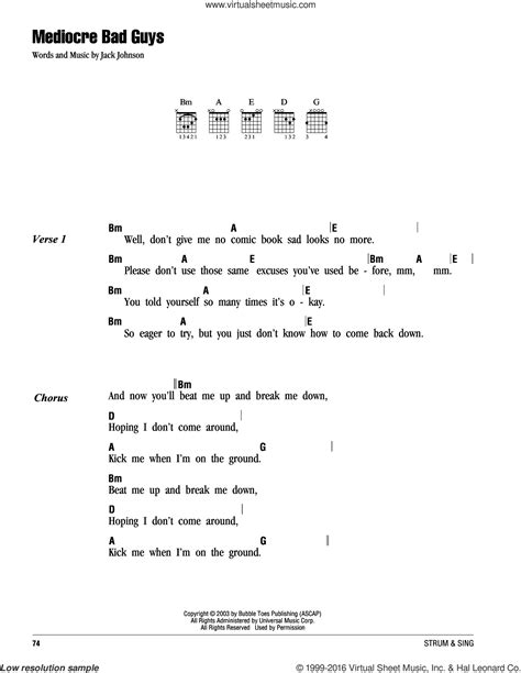 Second Hand Tv Jack Johnson Better Together Chords