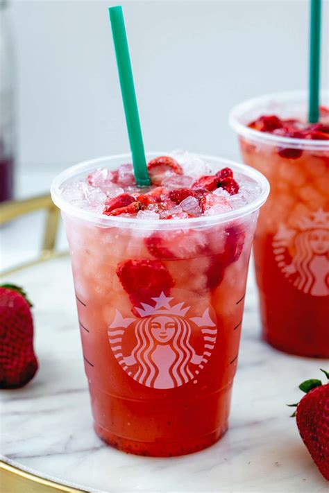 Starbucks Strawberry Acai Refresher Recipe Easy Deporecipe Co