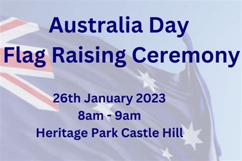 Australia Day Flag Raising Ceremony — Castle Hill Rotary