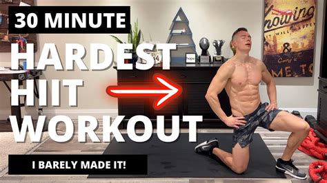 30 Minute Hardest Hiit Workout Ever Can You Do It No Equipment