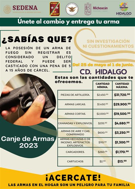 Arranca En Ciudad Hidalgo Programa De Canje De Armas De Fuego Hasta