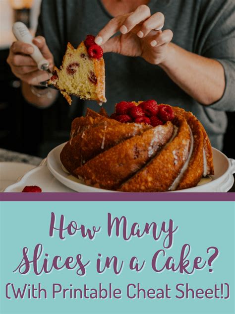 How Many Slices In A Cake With Printable Cheat Sheet