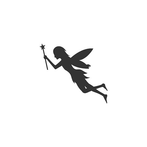 Premium Vector Fairy Silhouette Vector Illustration