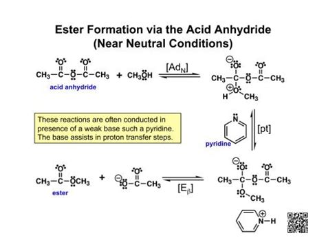 Ester Formation Via The Acid Anhydride Near Neutral Conditions