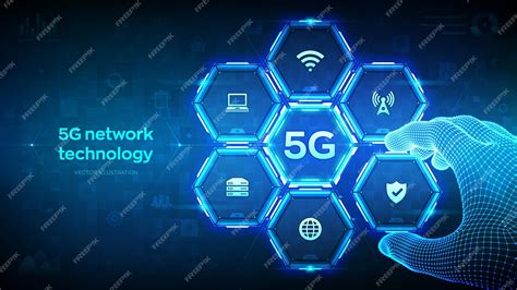 Premium Vector 5g Network Wireless Systems Technology Concept Smart