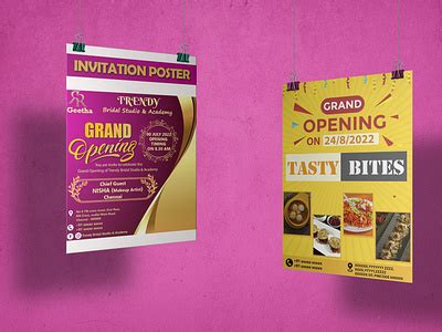 invitation poster designs  mohamed ashik   dribbble