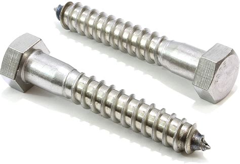 Pcs X Hex Lag Bolts Wood Screws Astm A Grade A Steel