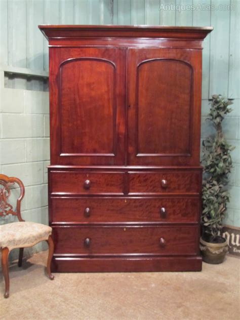 Early Victorian Mahogany Linen Press C1840 Antiques Atlas