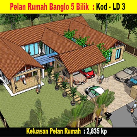 Pelan Rumah Kampung Moden 5 Bilik Pelan Rumah 2 Tingkat 5 1 Bilik