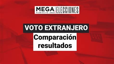 ¿cómo Han Votado Los Chilenos En El Extranjero Así Puedes Comparar Los