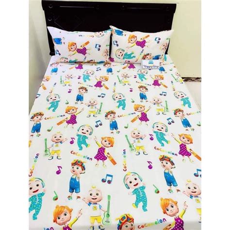 Cocomelon Bedsheet 3in1 set | Shopee Malaysia