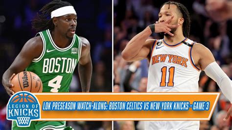 New York Knick Vs Boston Celtics Preseason Game 3 ECF GUARD MATCH UP