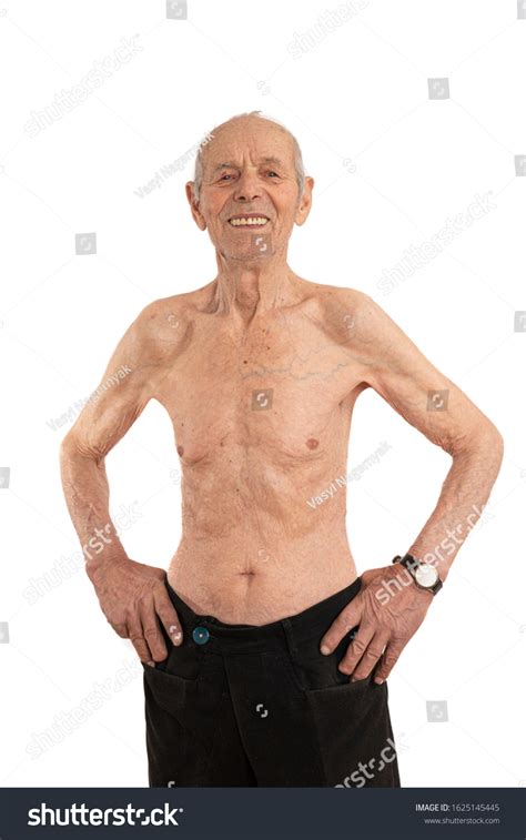 Happy Smiling Old Male Naked Senior Stock Photo 1625145445 Shutterstock