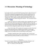 Discussion Meaning Of Technology Docx Discussion Meaning Of