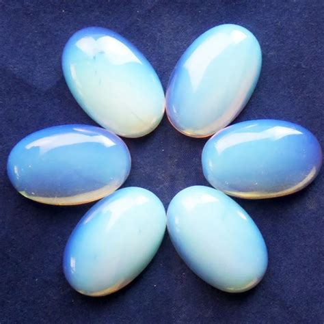 Pieces Lot Wholesale Natural Opal Opalite Oval Cab Cabochon